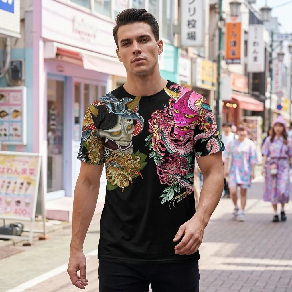 Camiseta Irezumi oni vista frontal