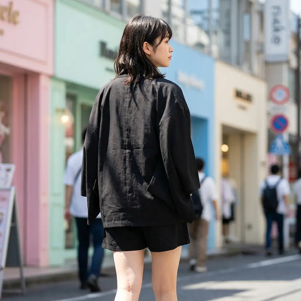 Chaqueta Haori Mujer vista posterior