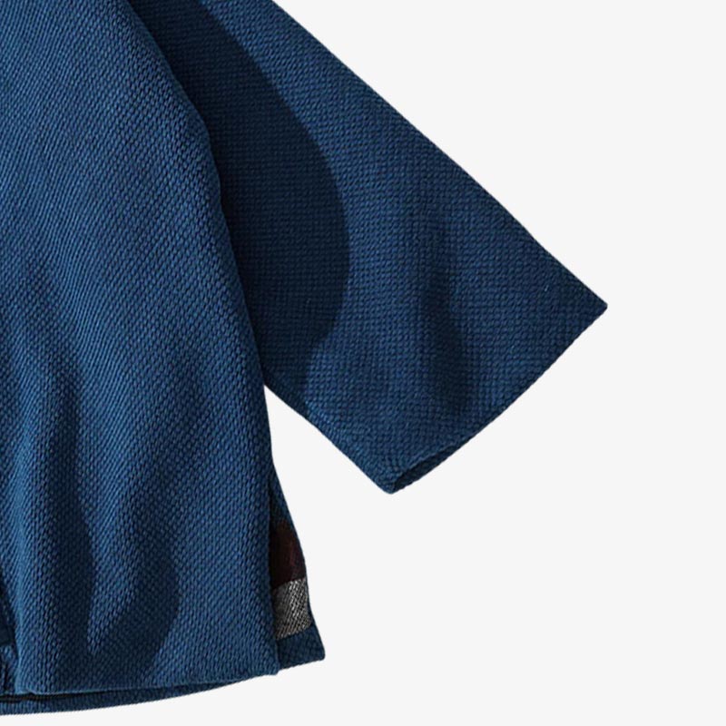 Chaqueta kimono hombre índigo con diseño minimalista japonés