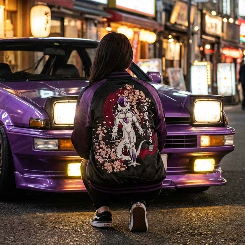 Chaqueta Sukajan Dragon Ball vista posterior