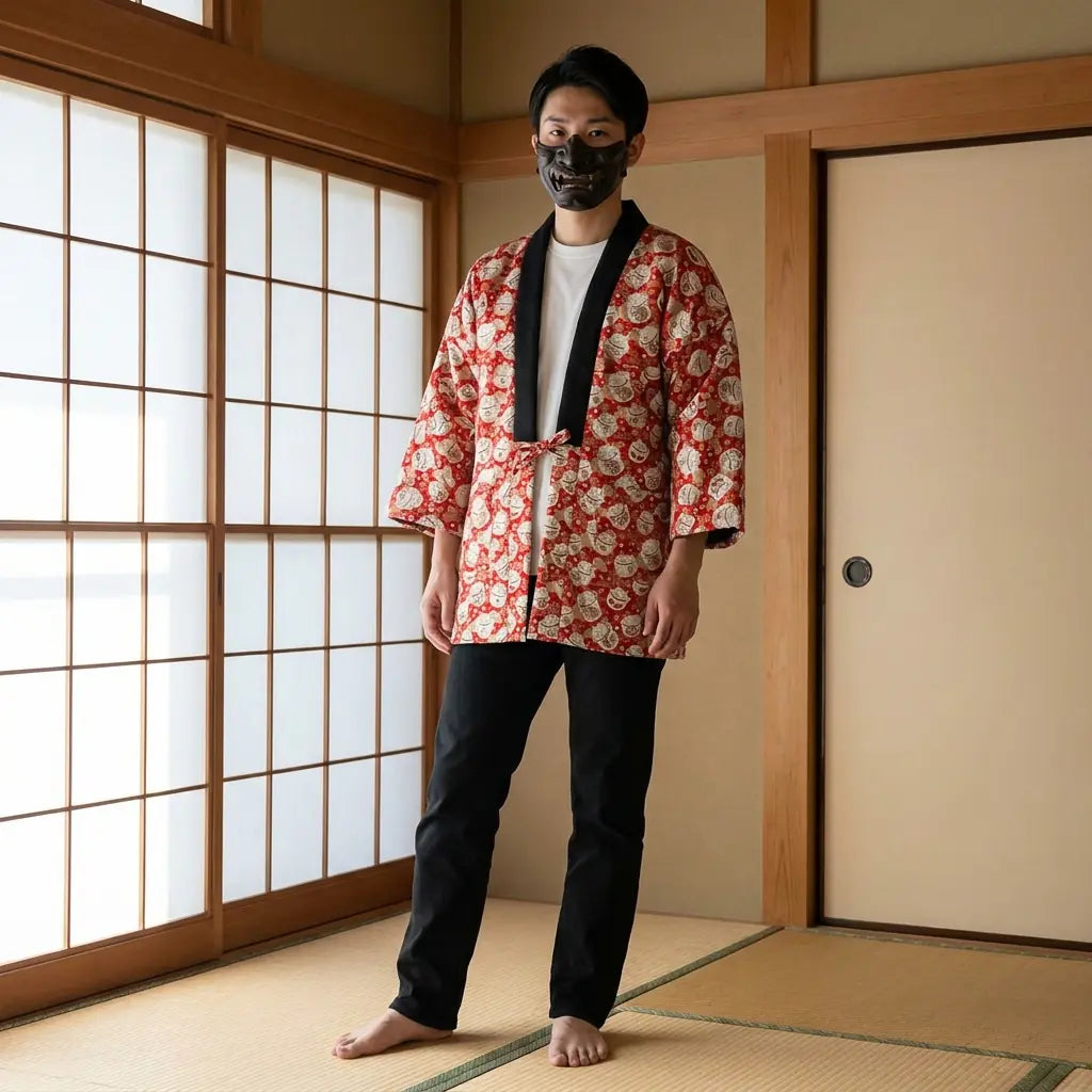 Guía de estilo para llevar un hanten japonés