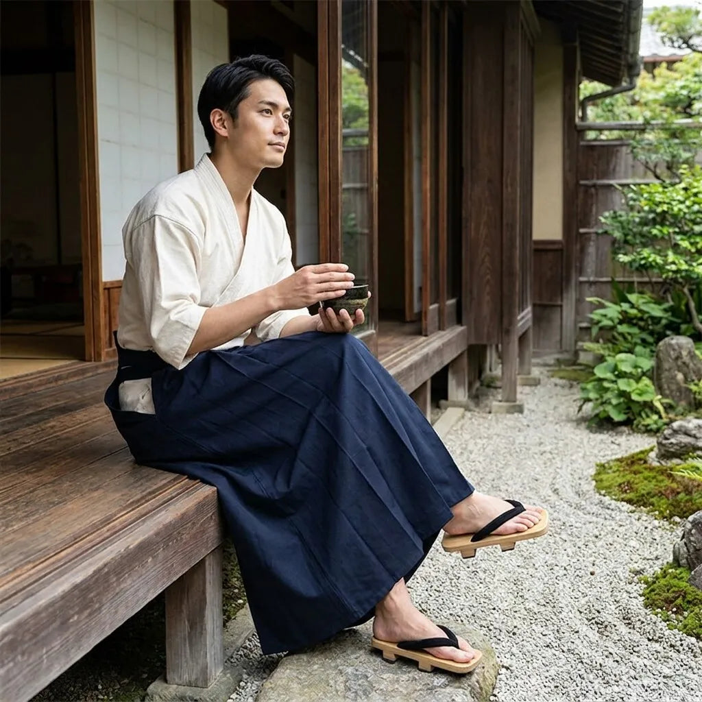 Hakama Aikido vista posterior