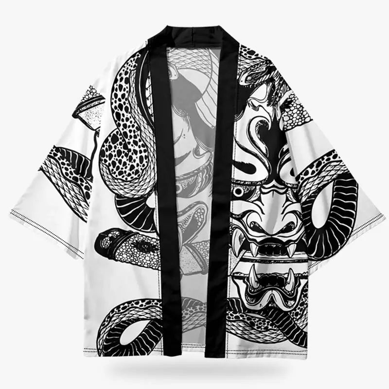 Haori Hannya Mujer en plano, vista frontal