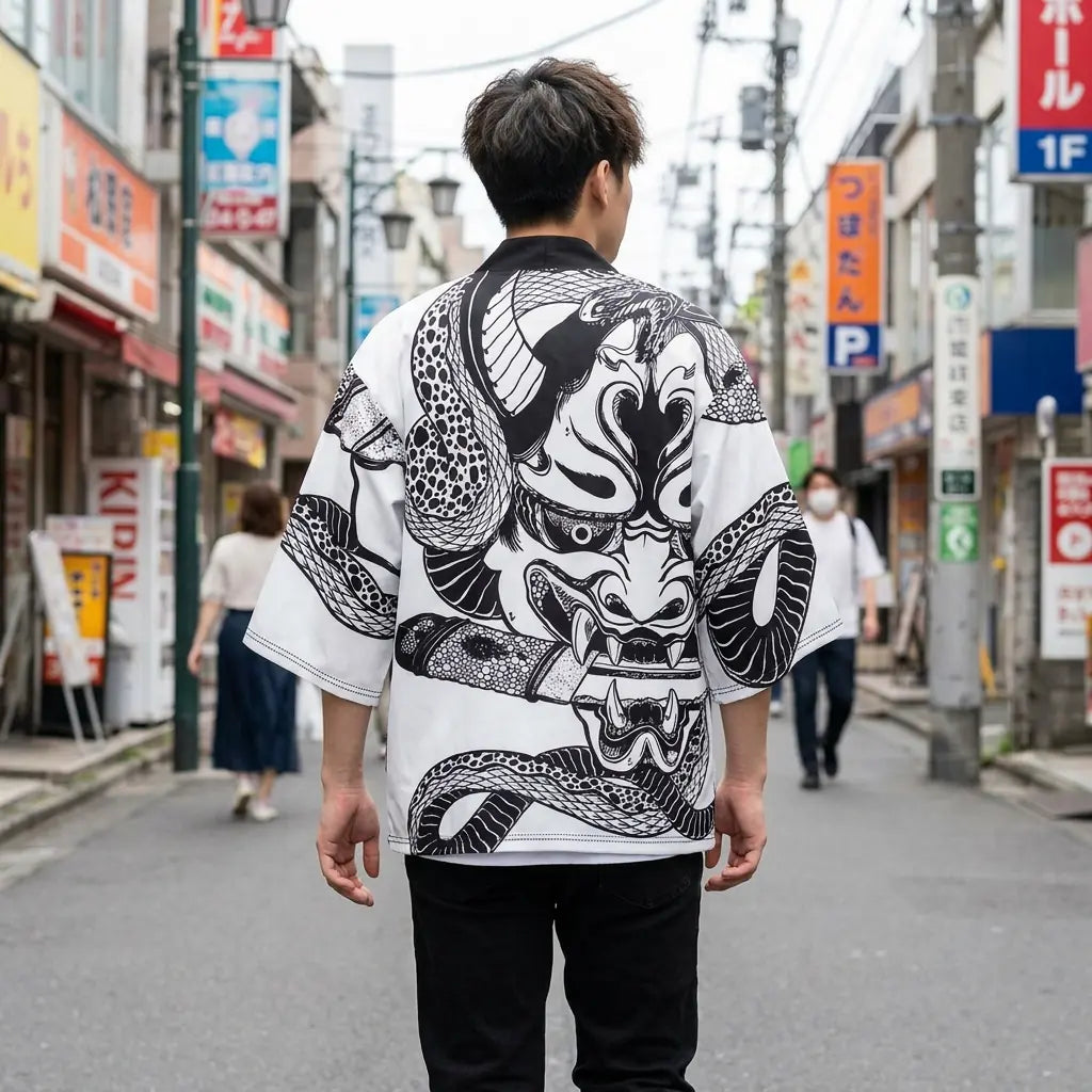Haori Hannya Mujer vista frontal