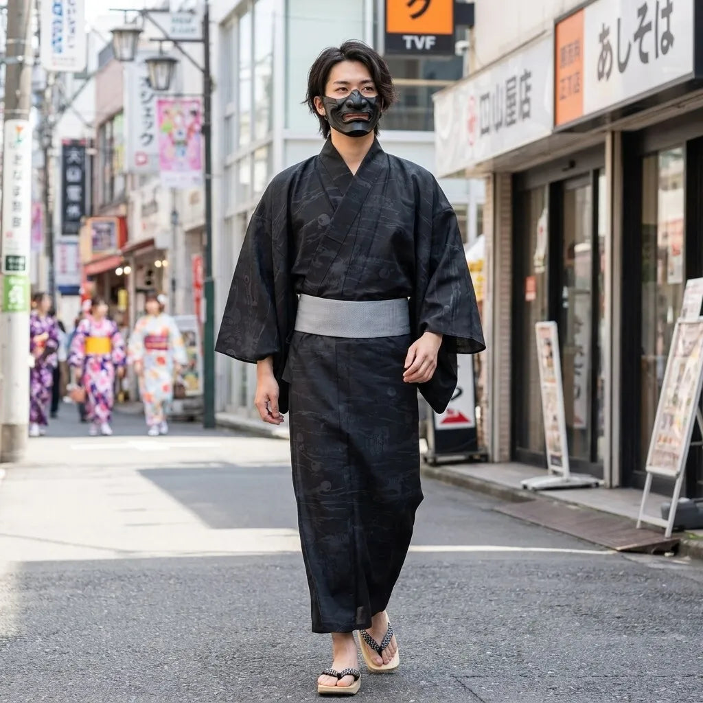 Kimono Bambú Hombre vista frontal