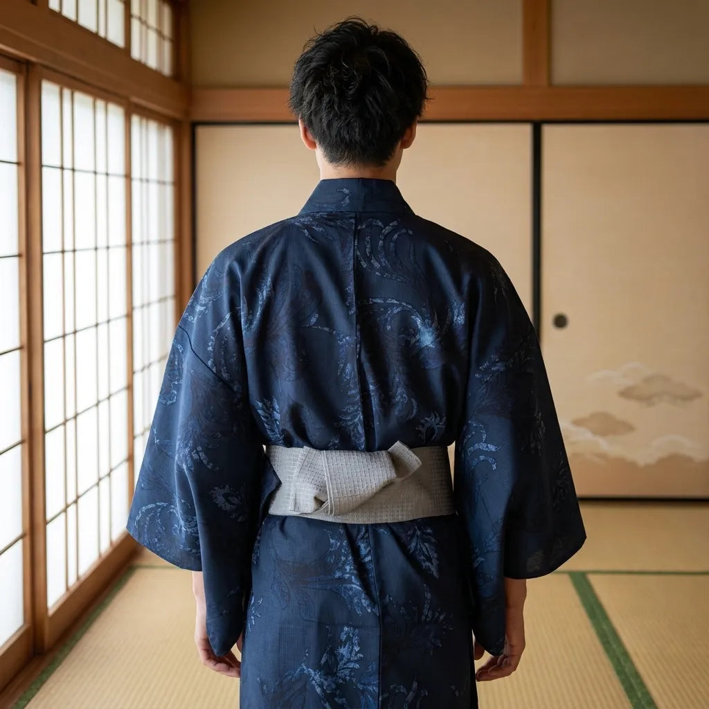 Kimono casero hombre estilo tradicional