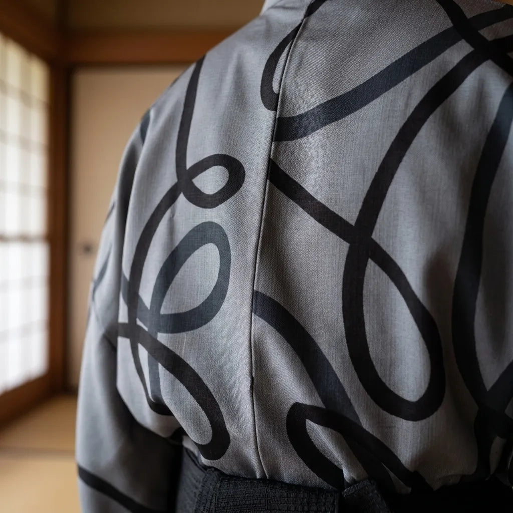 Kimono Gris Hombre vista frontal