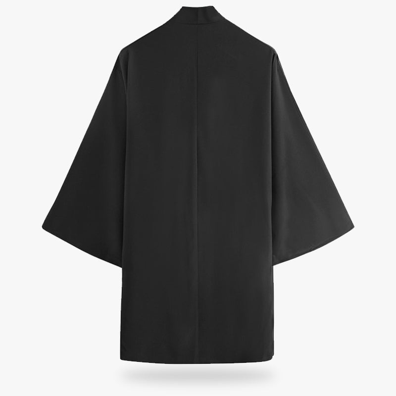 Kimono talla grande negro para hombre