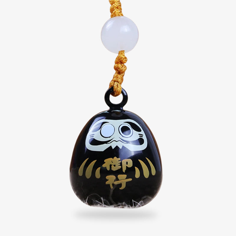 Llavero clásico Daruma, amuleto japonés de perseverancia y buena suerte