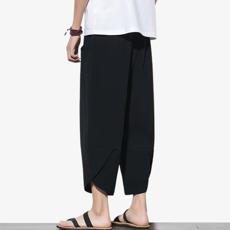 Pantalón japonés holgado estilo hippie
