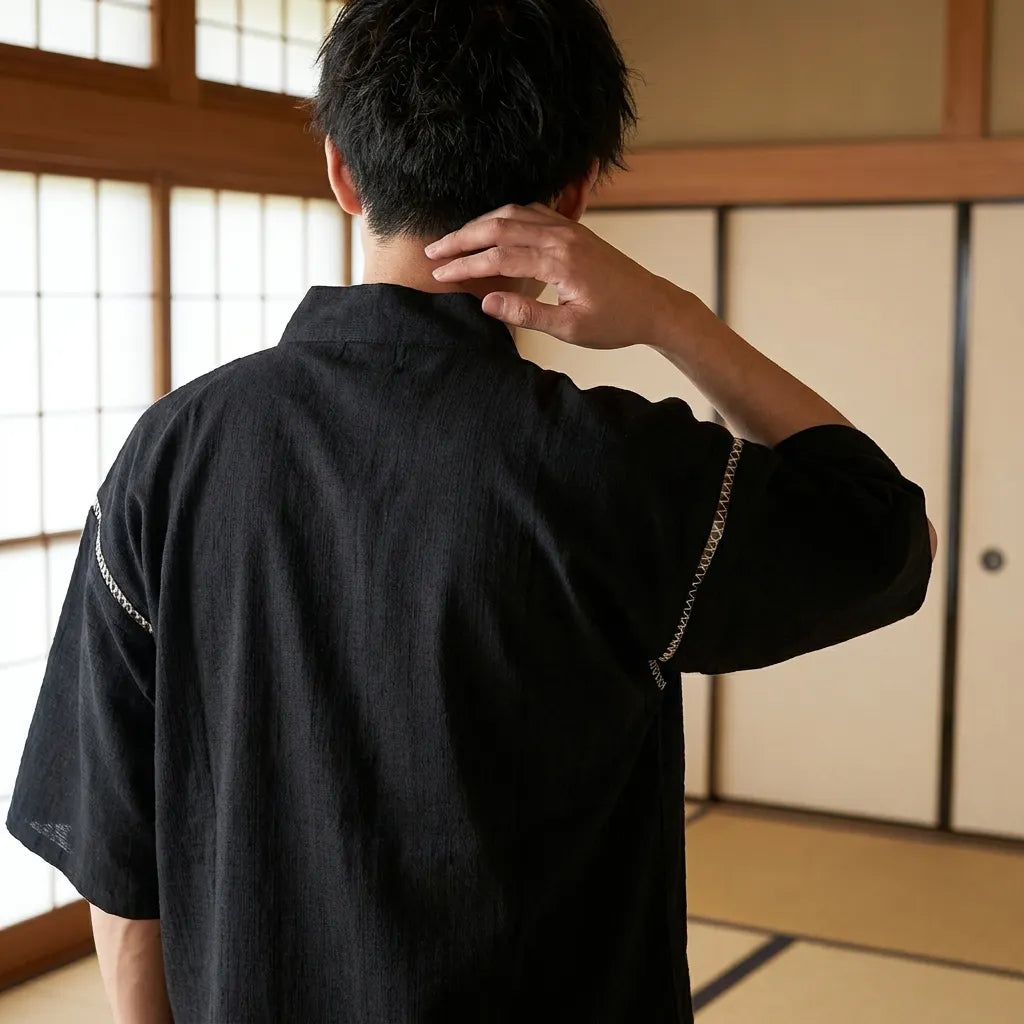 Pijama japones hombre de algodón suave