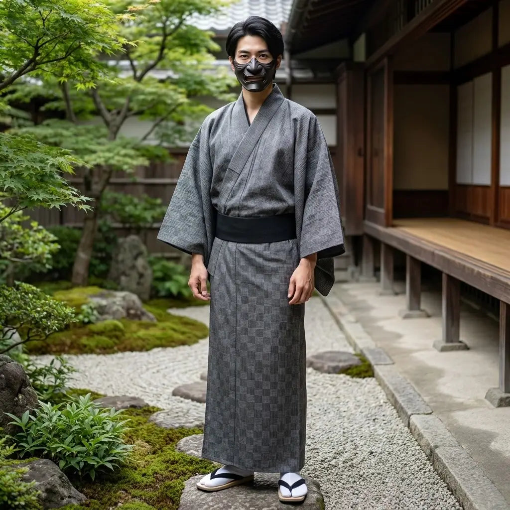 Samurai Yukata vista posterior