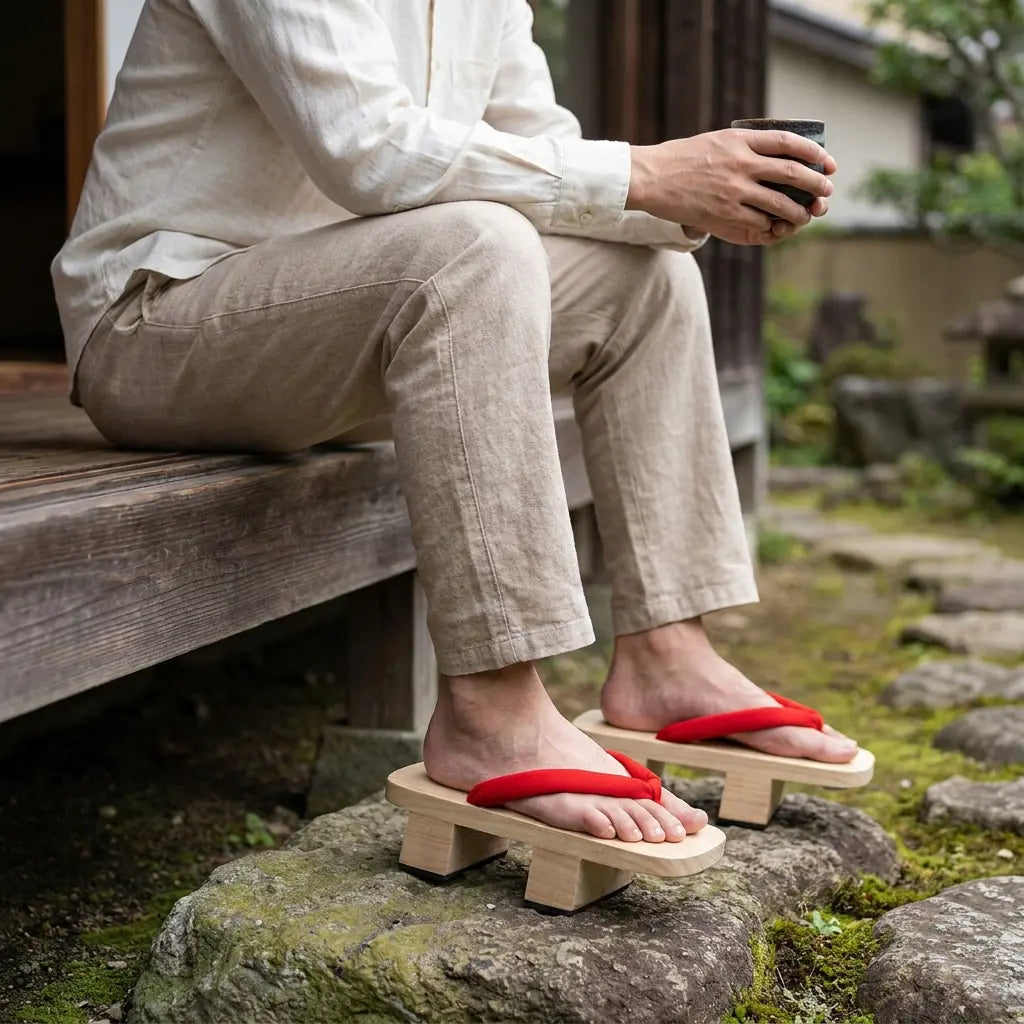 Sandalias Geta de madera japonesa