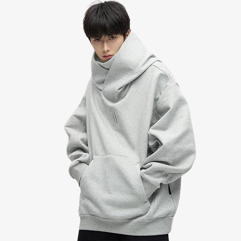 Sudadera Harajuku gris de estilo streetwear