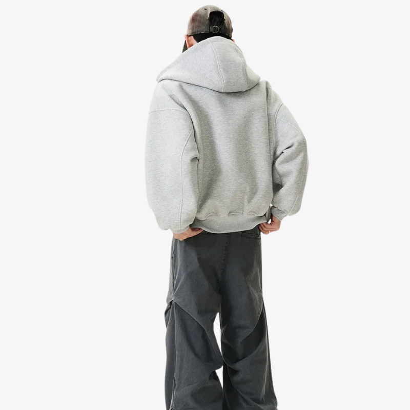 Sudadera Harajuku para hombre con diseño minimalista y corte oversize