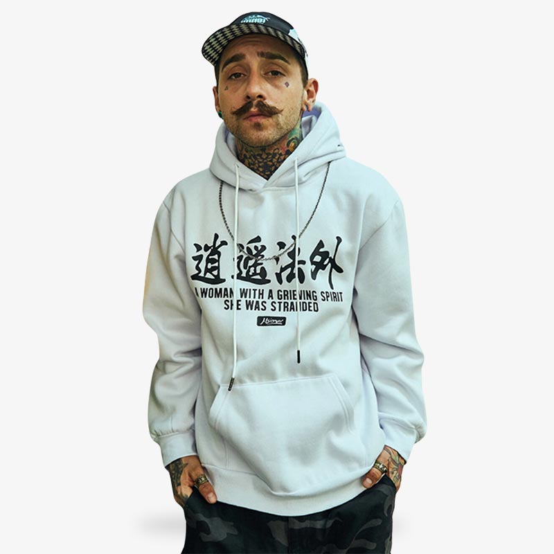 Sudadera con kanji japonés estampado