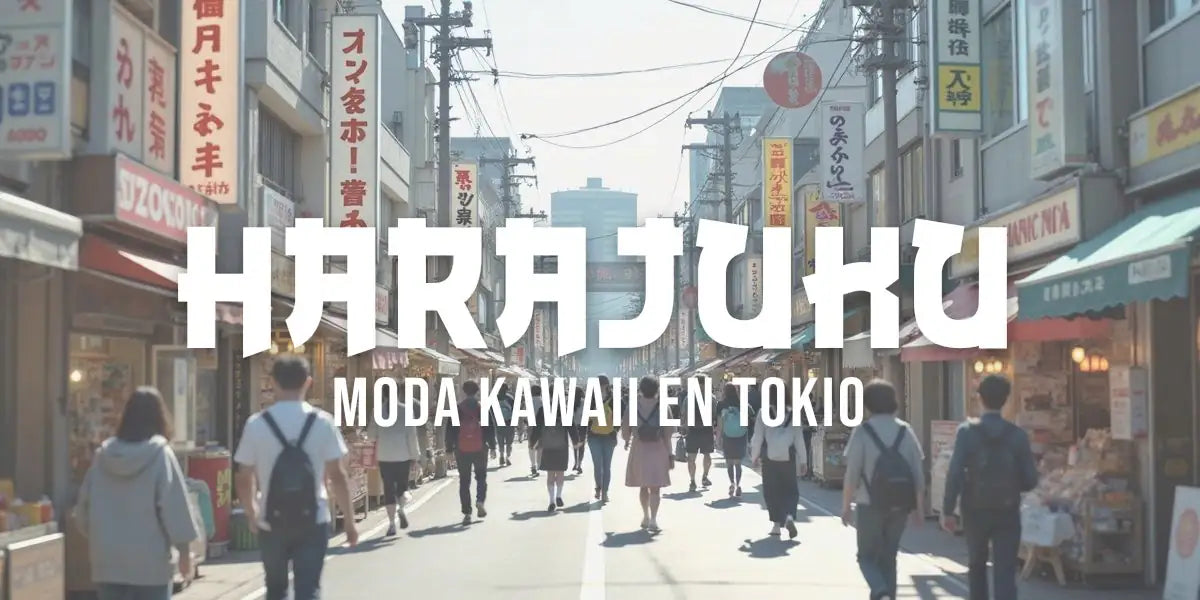 Calle Takeshita Dori llena de gente con ropa de moda callejera en el barrio de Harajuku, Tokio
