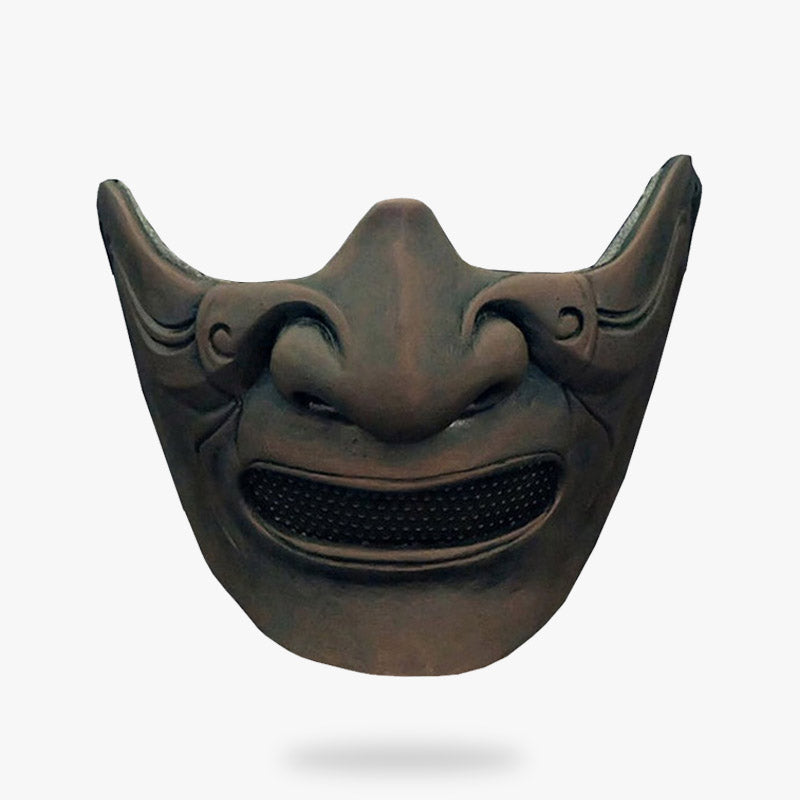 Esta Mascara Guerrero Japones es un accesorio de decoracion, de cosplay. Es la mitad del rostro de un fantasma japonés Yurei.