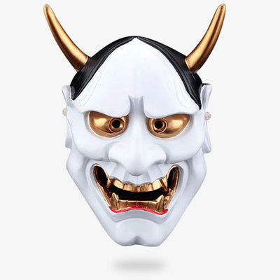 La Mascara Hannya Demonio es un demonio blanco con cuernos y colmillos. También se le conoce como el demonio Oni.