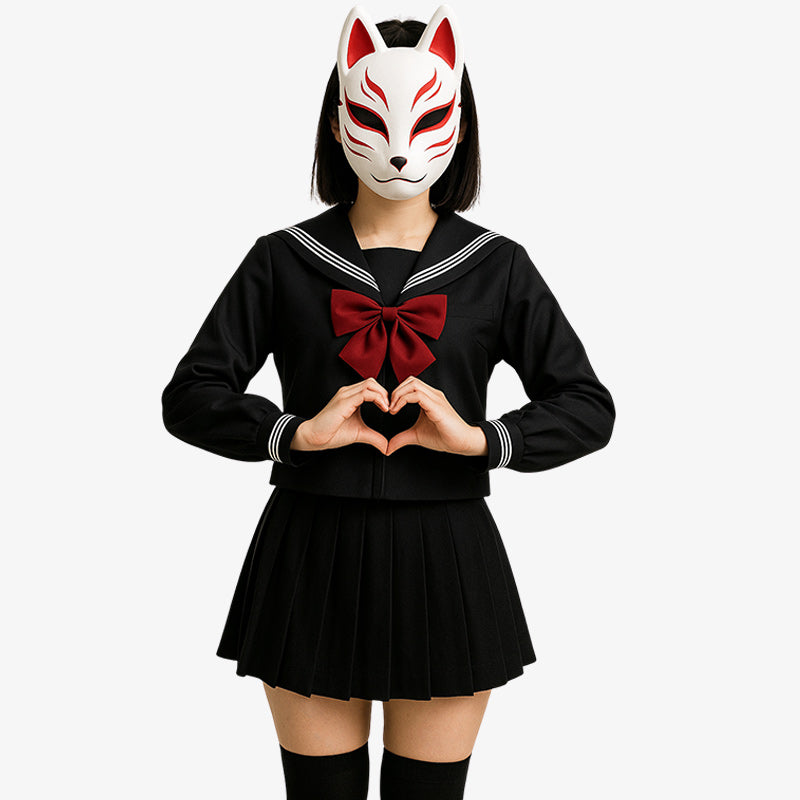 Sailor Fuku Cosplay japonés con un diseño atemporal, inspirado en los clásicos trajes escolares de los estudiantes japoneses.