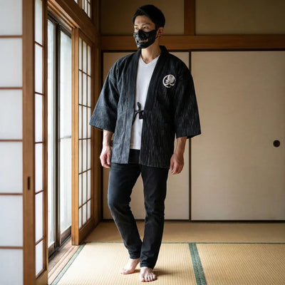 Abrigo japonés acolchado de algodón