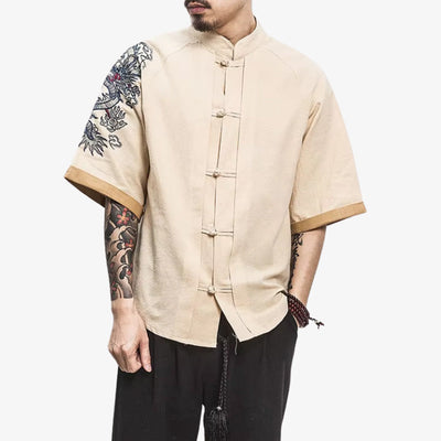 Camiseta dragón tradicional inspirada en el arte japonés antiguo, diseñada para quienes aprecian el simbolismo y la herencia en su ropa
