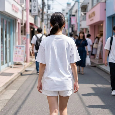Camiseta ukiyo-e con motivo de la gran ola
