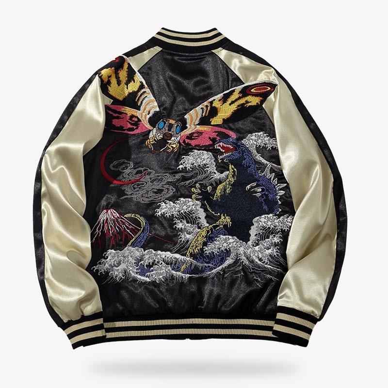 La chaqueta souvenir combina estilo y herencia japonesa con elementos