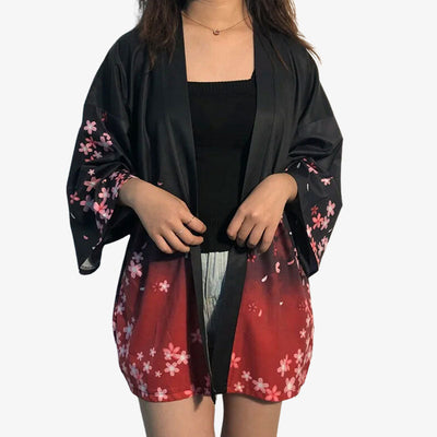 Chaqueta estilo kimono para mujer vista completa
