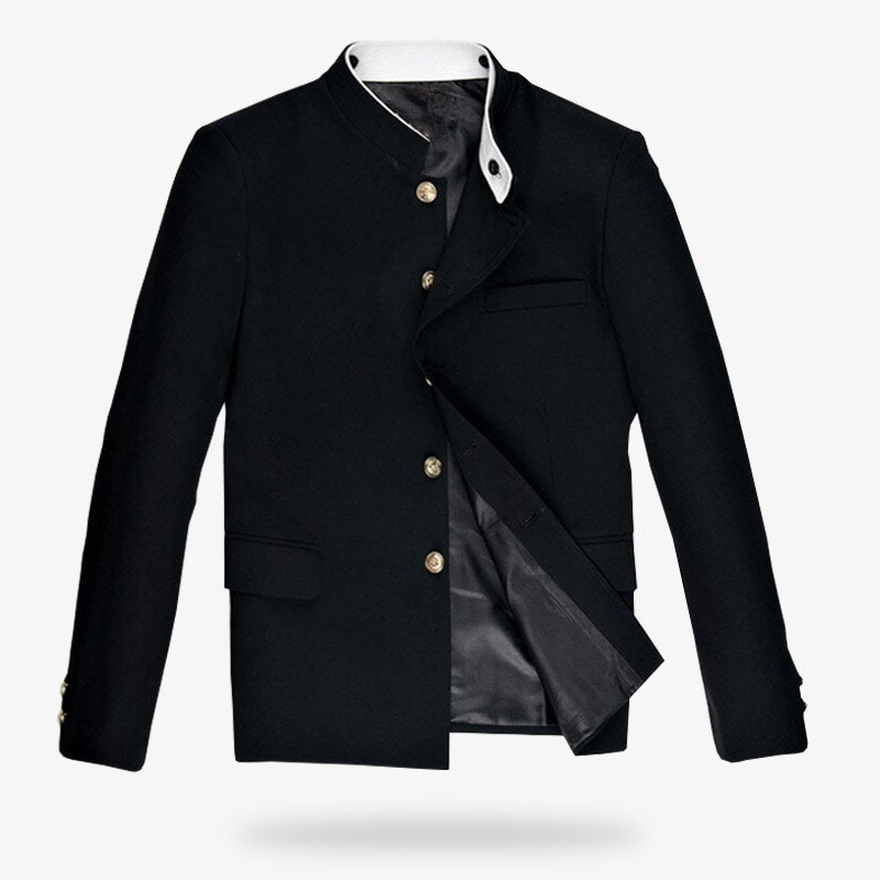 Chaqueta Gakuran con cuello alto estilo anime
