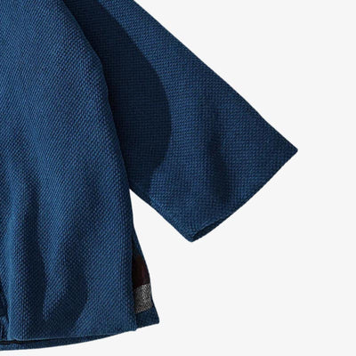 Chaqueta kimono hombre índigo con diseño minimalista japonés