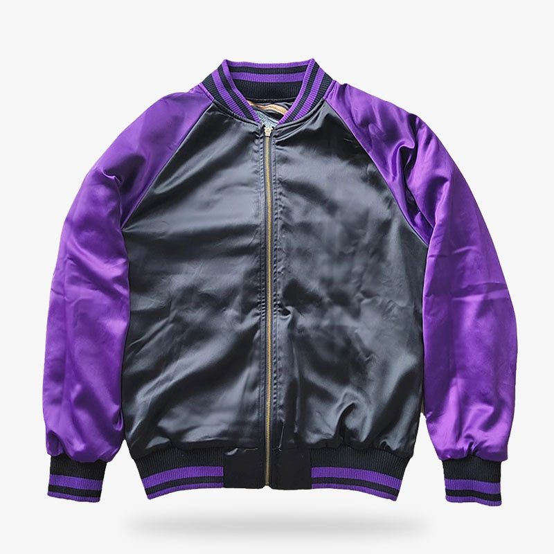 Chaqueta sukajan reversible con dos diseños diferentes