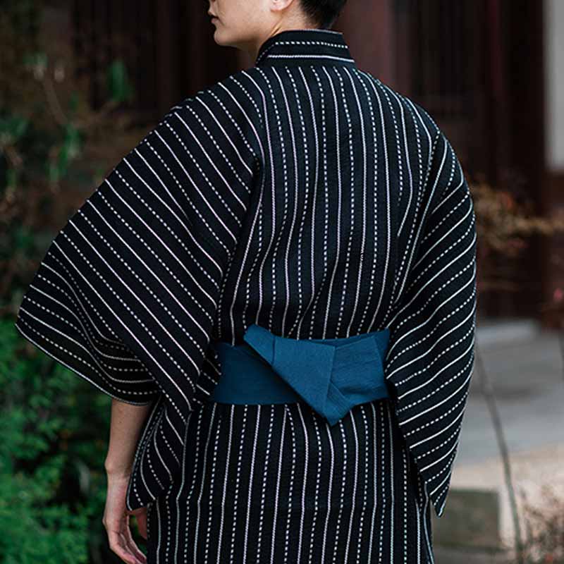 Cinturón obi ajustable con cierre de velcro para kimono masculino