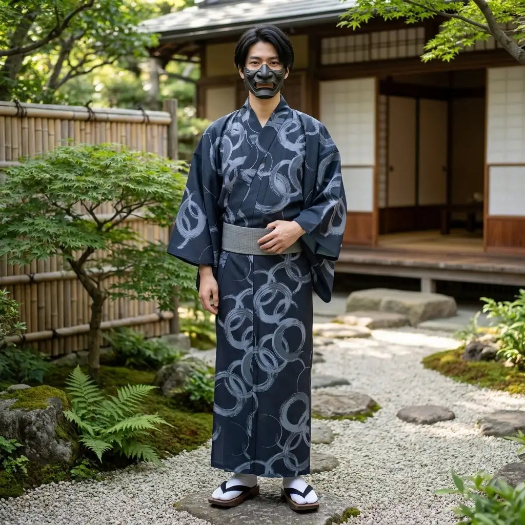 Cinturón obi para yukata hombre