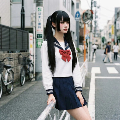 Conjunto kawaii escolar japonés