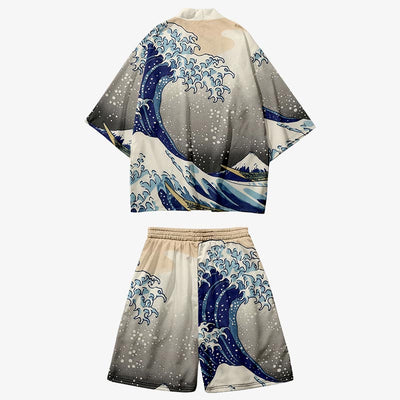 Pantalón corto a juego del conjunto kimono