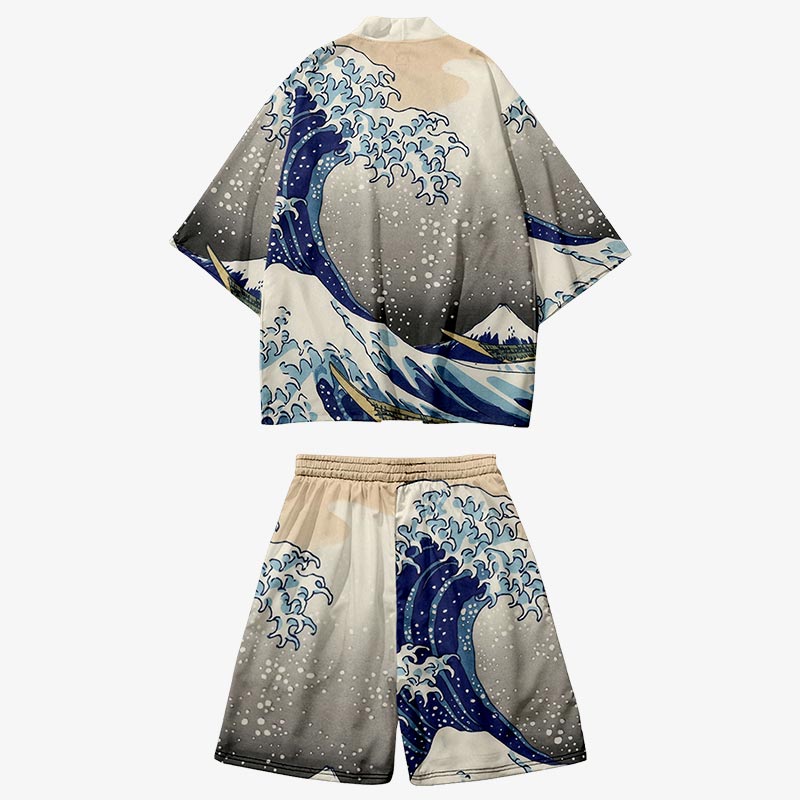 Pantalón corto a juego del conjunto kimono