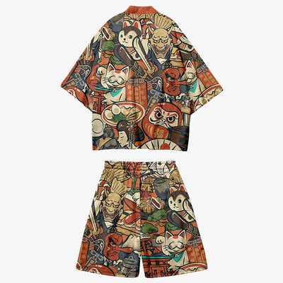 Conjunto kimono y short a juego para hombre