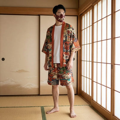 Conjunto kimono streetwear hombre completo