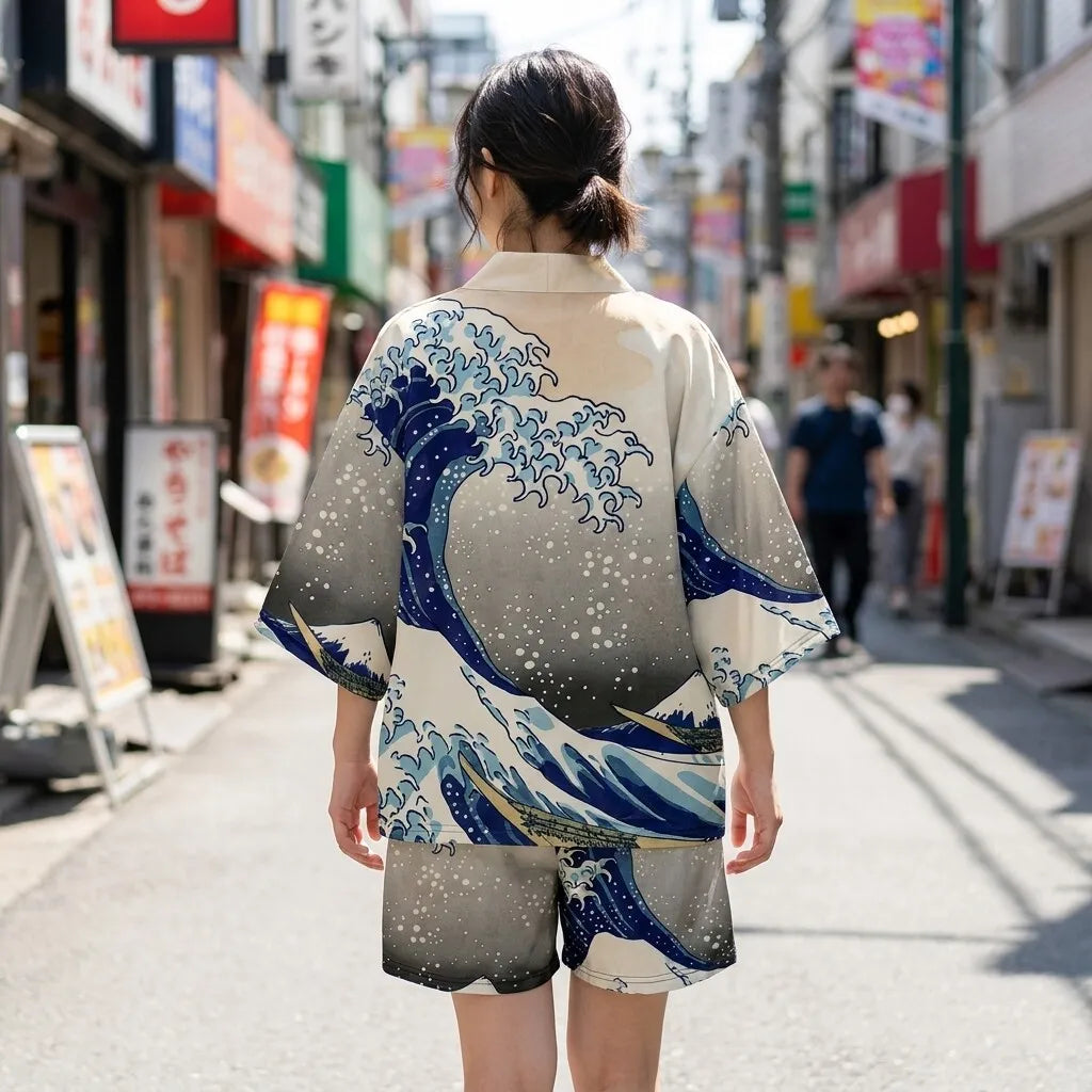 Conjunto Kimono vista posterior