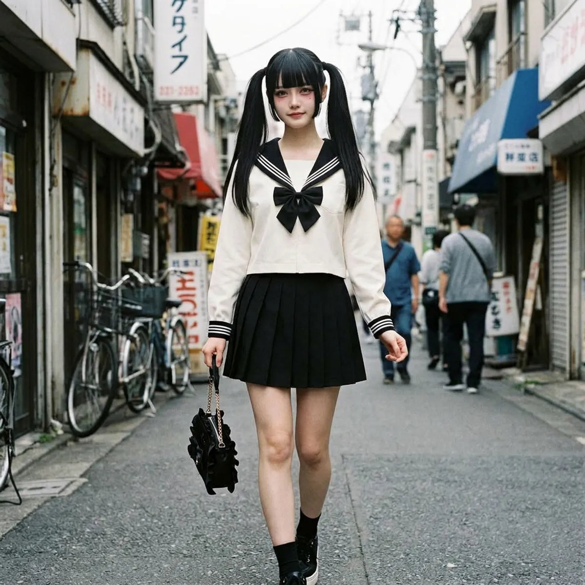 Conjunto de uniforme escolar para cosplay