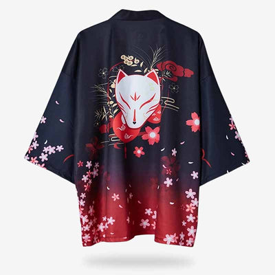 Detalle del corte de la chaqueta kimono mujer