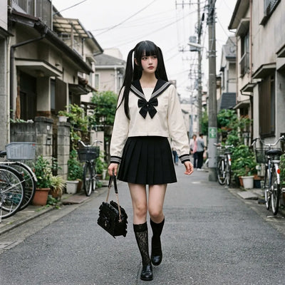 Disfraz cosplay escolar japonés