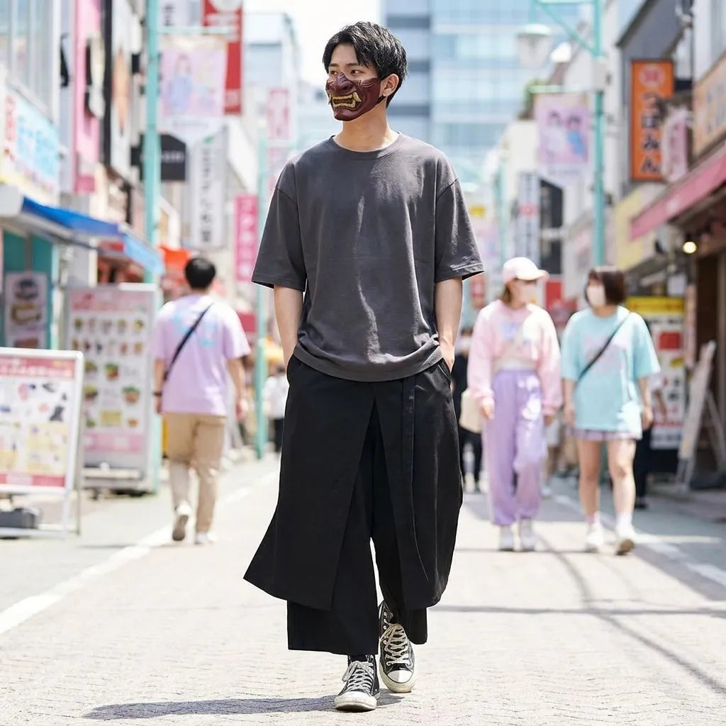 Falda Hakama vista frontal