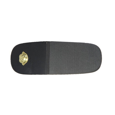 Geta de madera con correas de algodón floreadas