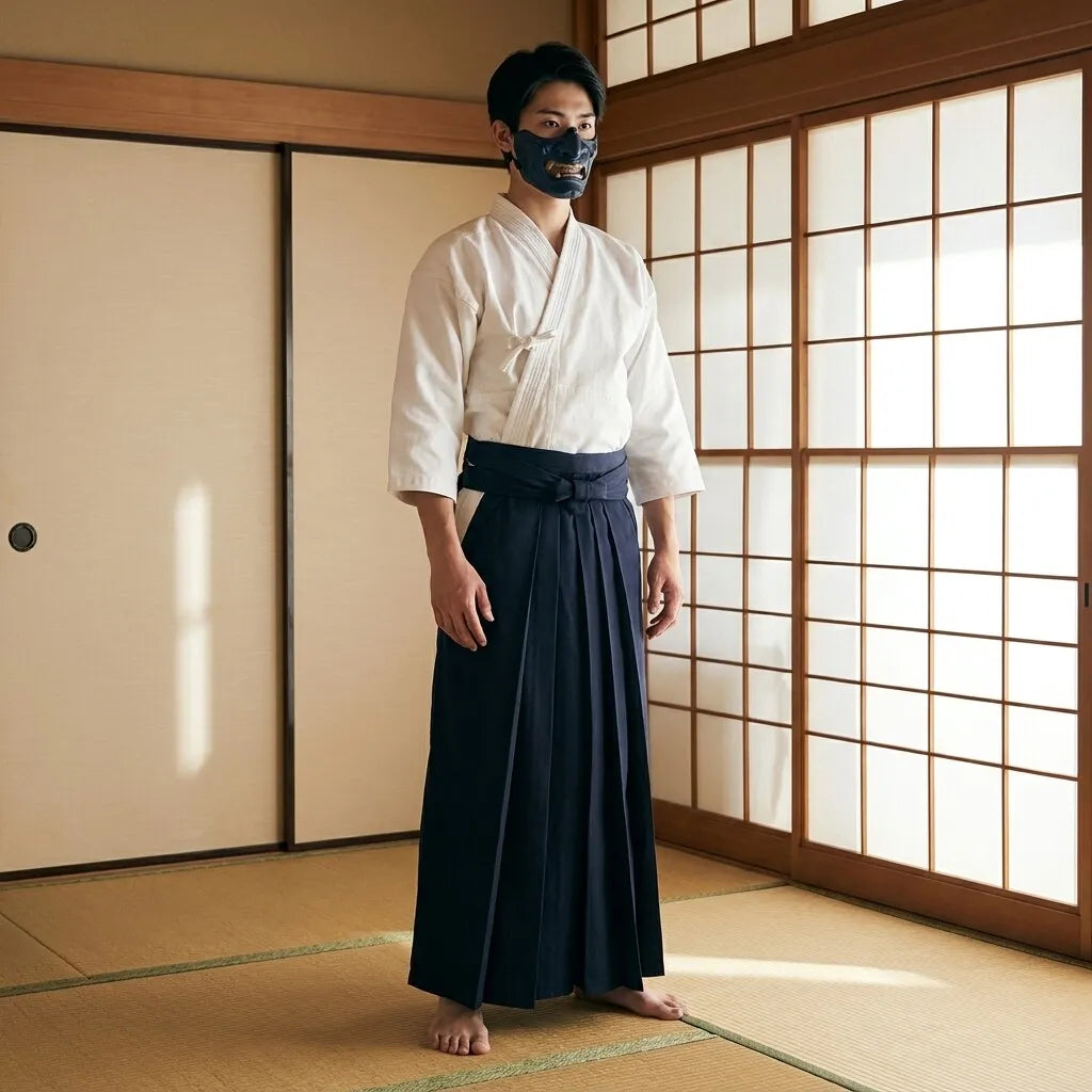 Hakama Aikido vista frontal