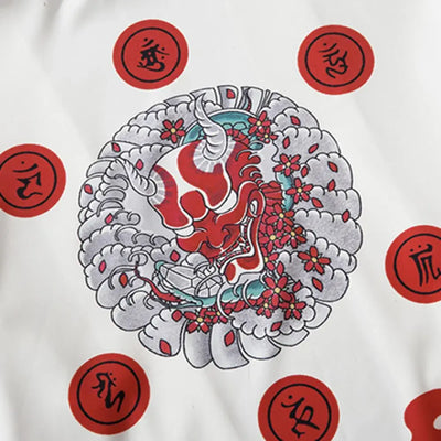 Haori Rojo en plano, vista frontal