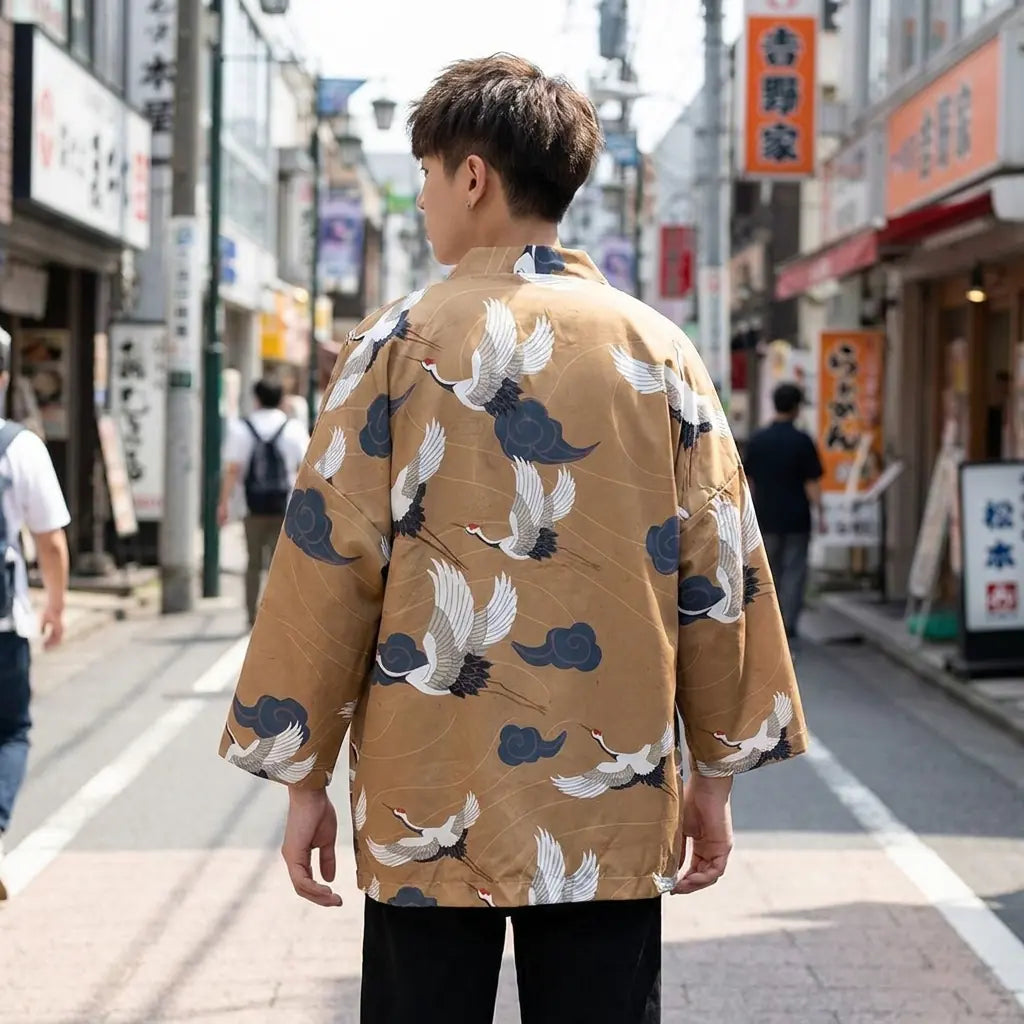 Haori Grullas Kumo vista frontal