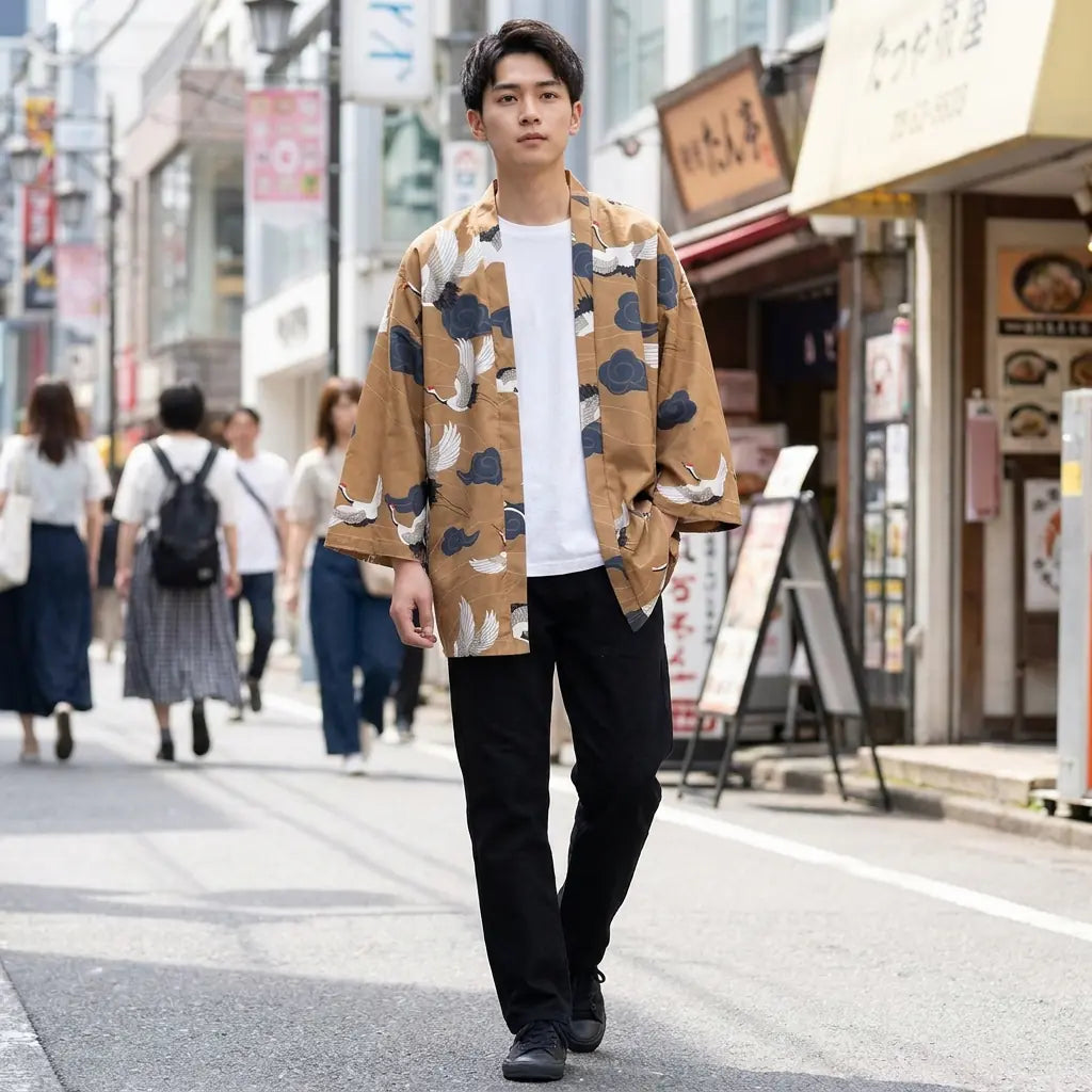 Haori Grullas Kumo vista posterior
