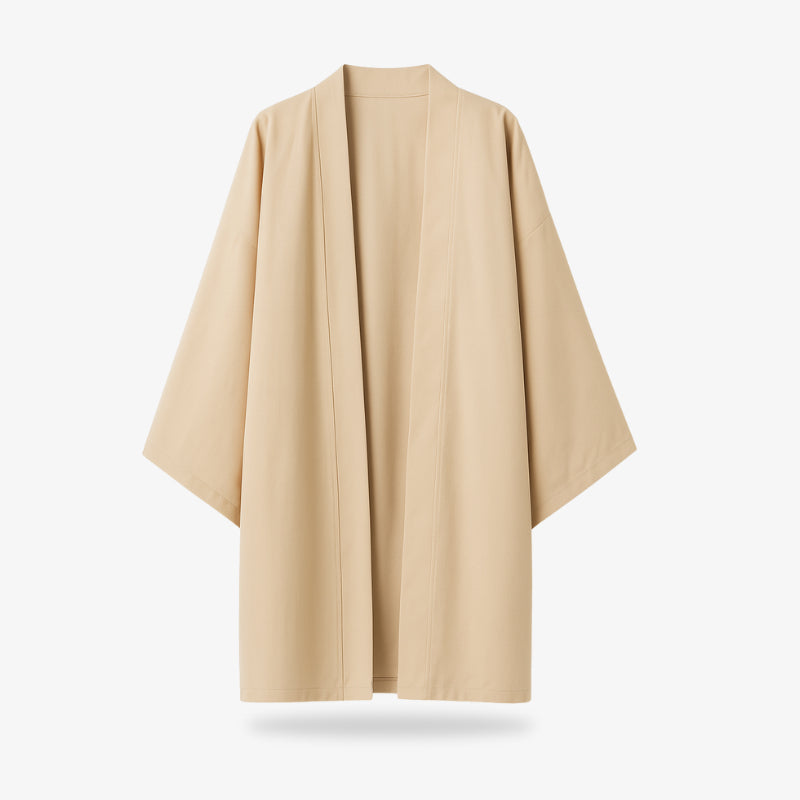 Haori japonés para mujer sobre fondo blanco